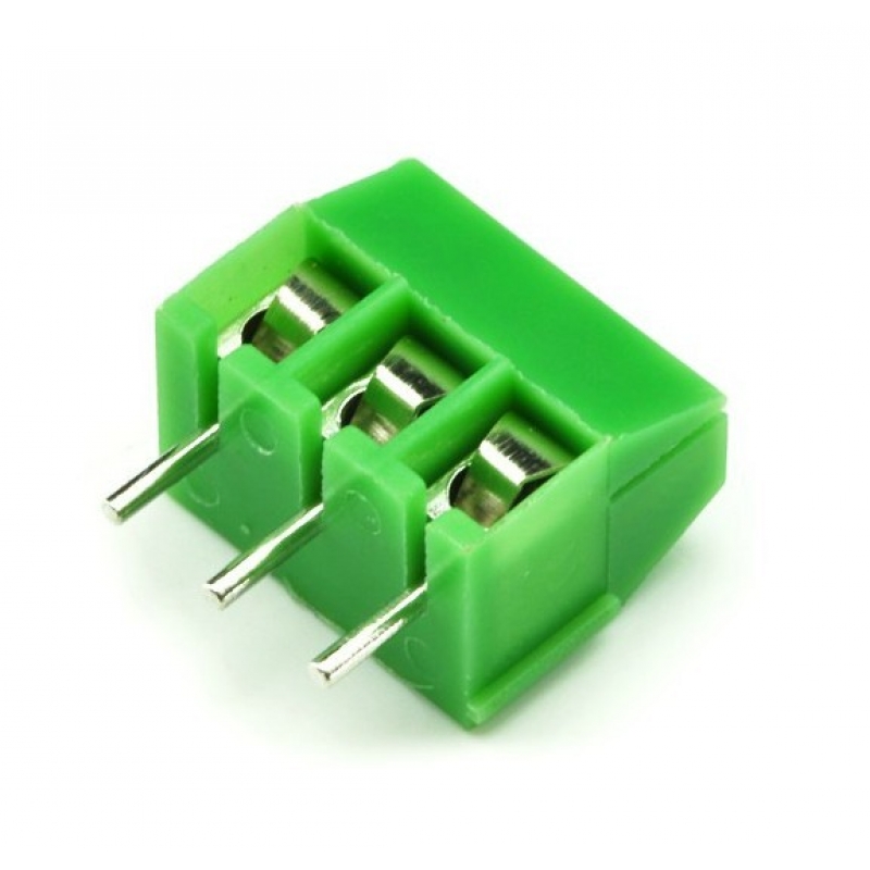 thumbnail image 2 of 50pcs 3.5mm Pitch 3-Pin Straight PCB Screw Terminal Blocks – 3 Way, Screw Connector 2 of 3